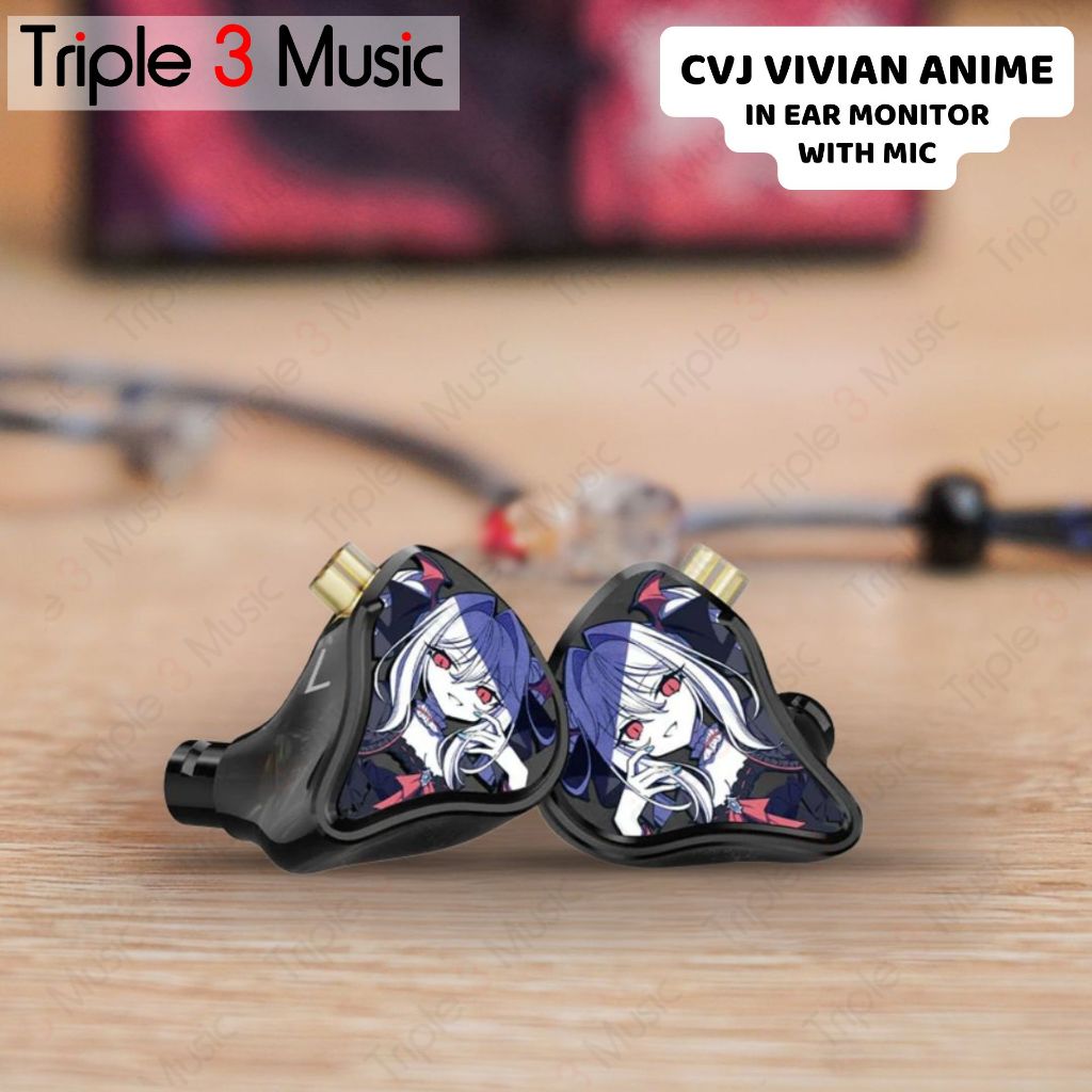 CVJ Vivian IEM 10mm Dynamic Driver In Ear Monitor Earphone With Detachable Jack Audio