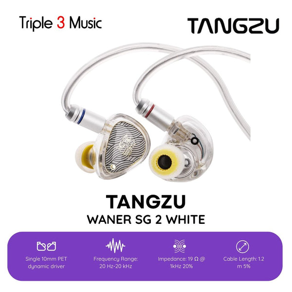 Tangzu Waner 2 / Waner S.G 2 White Putih In Ear Monitor IEM