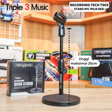 RECORDING TECH TS03 STAND MIC MEJA Podcast podium premium bahan besi