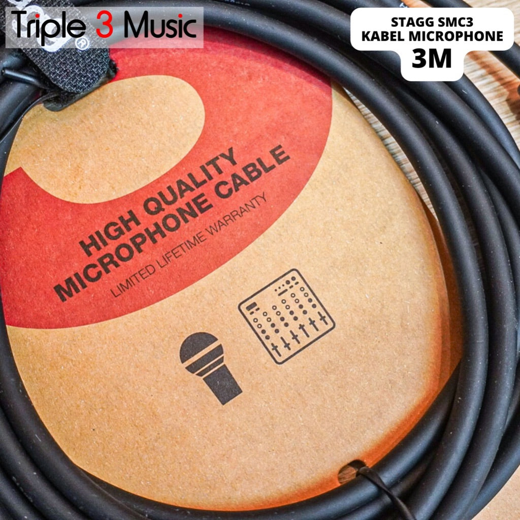 Stagg SMC3 SMC 3 Kabel 3m Microphone XLR MALE to Female
