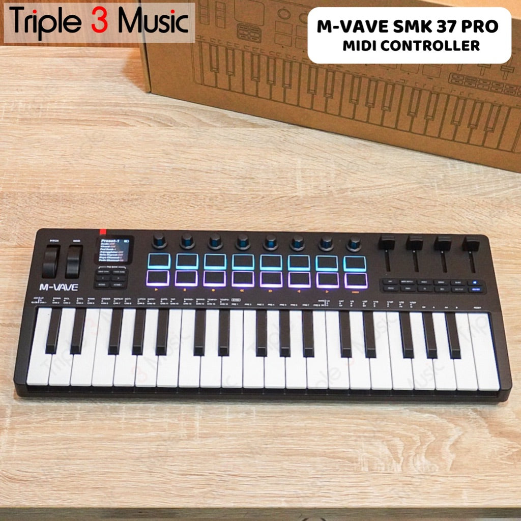 M-Vave SMK 37 Pro SMK37 PRO 37 Keys Midi Keyboard USB Midi Controller