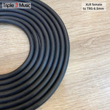 Kabel 2m XLR FEMALE CANON To TRS 6.5 AKAI BALANCE L2T2S OFC Japan standard