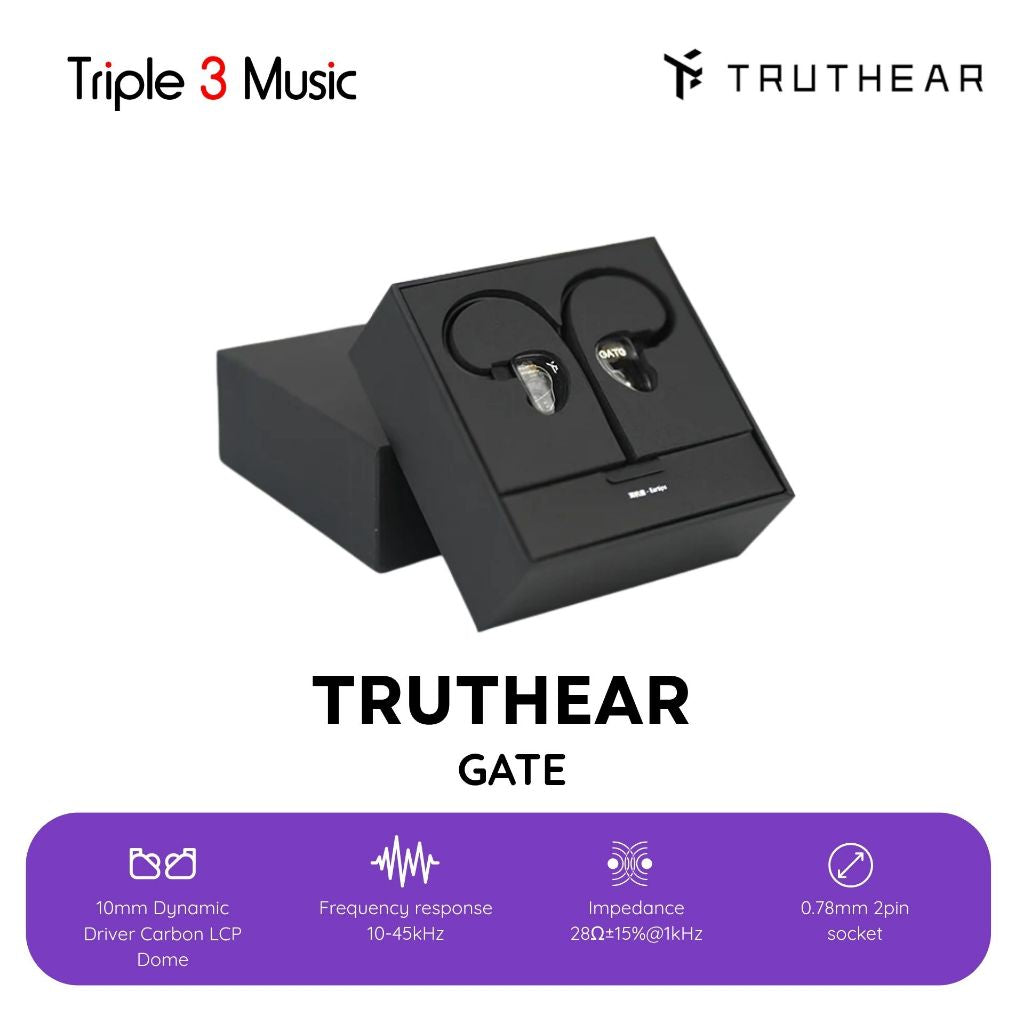 TRUTHEAR Gate in IEM 10mm Dynamic Driver In Ear Monitor Earphone