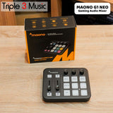 MAONO G1 NEO Gaming Audio Interface RGB 48V Phantom Power for Live Streaming Content Create Gaming