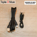MAONO G1 NEO Gaming Audio Interface RGB 48V Phantom Power for Live Streaming Content Create Gaming