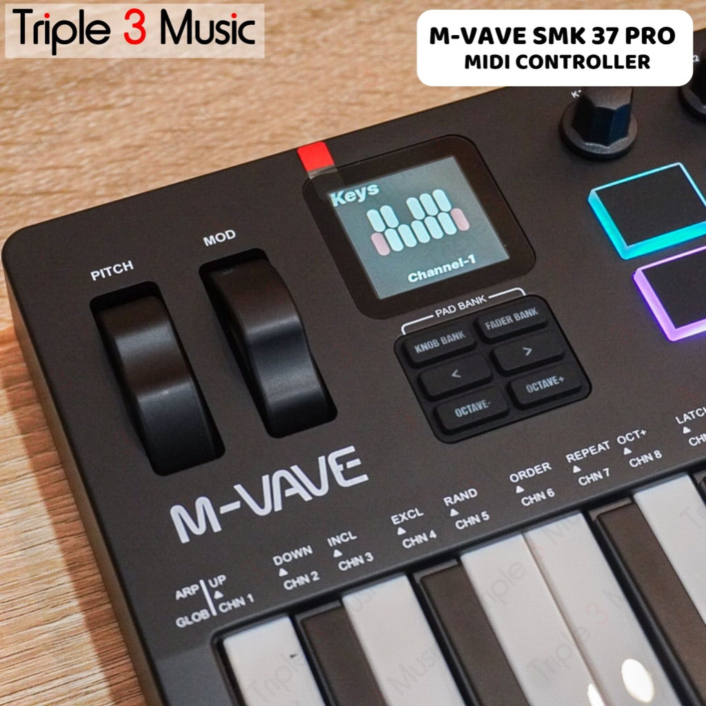 M-Vave SMK 37 Pro SMK37 PRO 37 Keys Midi Keyboard USB Midi Controller