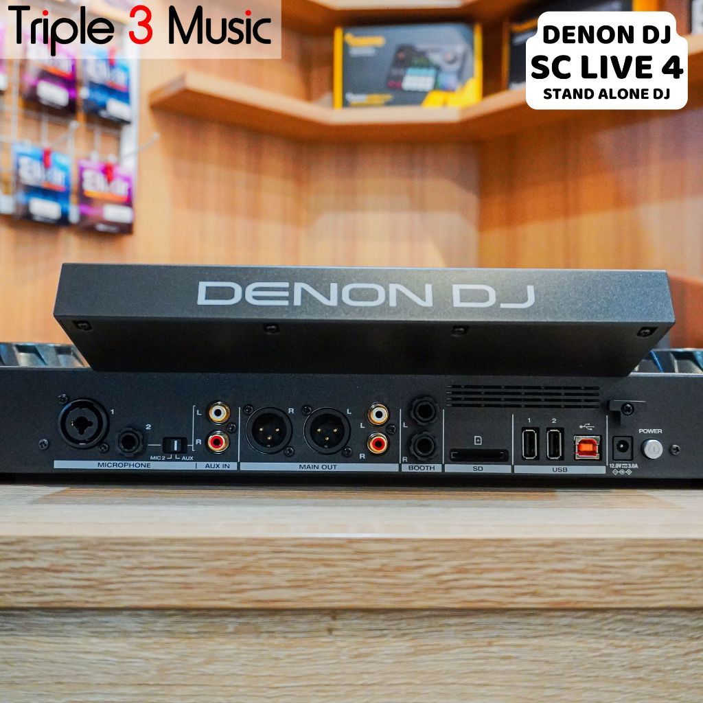 Denon DJ SC Live 4 | Alat DJ Standalone Flashdisk USB Serato Rekordbox mixer controller Dj