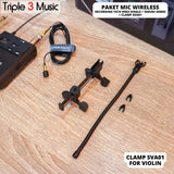 SERUNI SEM-02 SEM02 SEM 02 Wireless microphone BIOLA VIOLIN with RT WM2 SINGLE