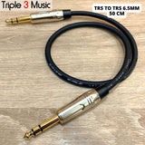 OFC kabel pendek TRS 6.5 mm To TRS 6.5mm 50cm 75cm balanced Akai