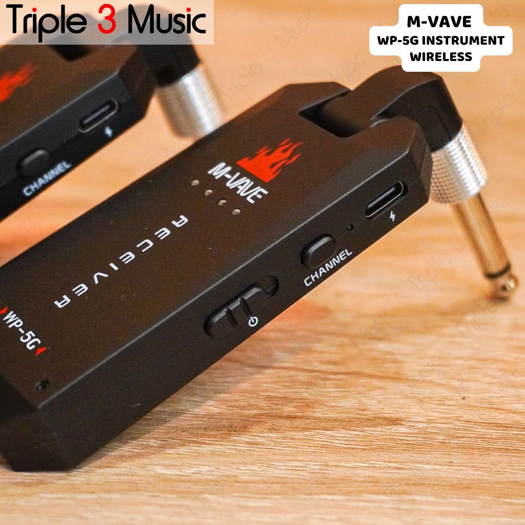 M-VAVE WP3 WP 5G Wireless gitar 5.8G Guitar transmitter dan receiver