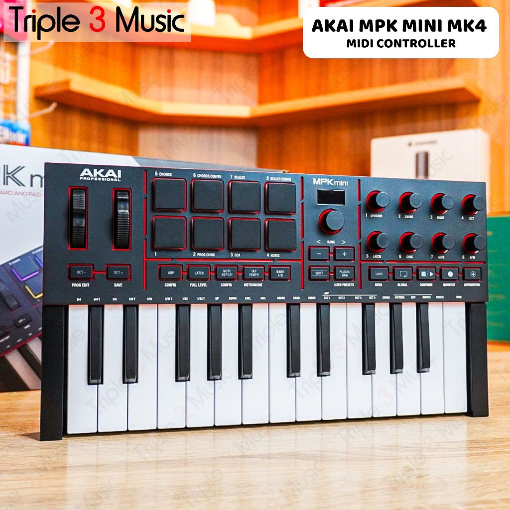 Akai MPK Mini MK4 MK IV MIDI Keyboard Controller 25 Keys MPK MINI MK4