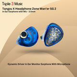 Tangzu x Headphone Zone Wan Er 2 / WanEr 2 Dynamic Driver In Ear Monitor Earphone With Microphone - 3.5mm