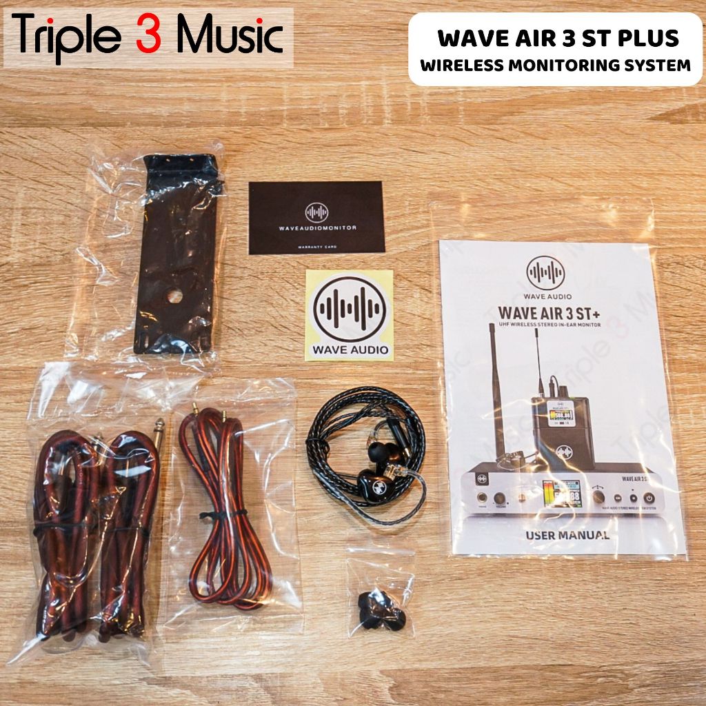 Wave Audio Monitor WAVE AIR 3 ST+ PLUS Wireless Ear Monitor STEREO - SET 1TX - 1RX