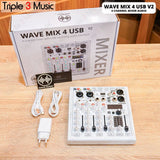 WAVE MIX4USB MIX 4 USB V2 mixer audio USB soundcard Monitor Drummer