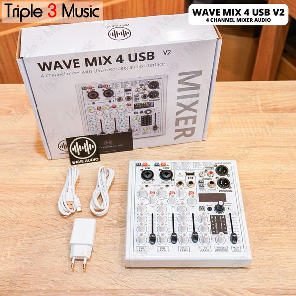 WAVE MIX4USB MIX 4 USB V2 mixer audio USB soundcard Monitor Drummer