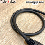 OFC kabel pendek Kabel mic microphone XLR male to XLR female 50cm 75cm