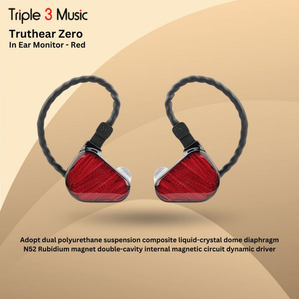 TruthEar ZERO RED x Crinacle RED Dual Dynamic Driver In Ear Earphone