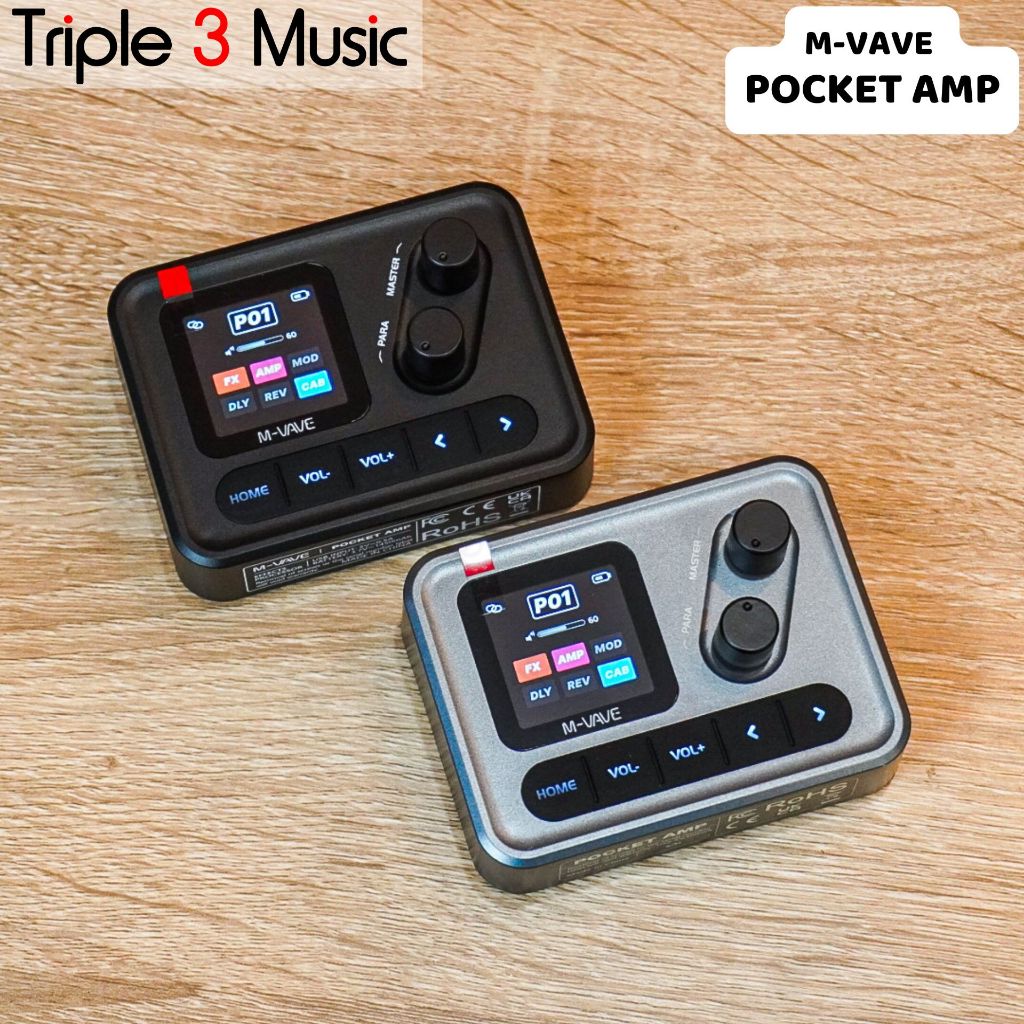 M-vave Pocket Amp Portable multi efek gitar bass