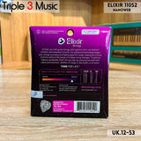 Elixir 11052 Nanoweb ORIGINAL Senar gitar Akustik 12-53 Triple3music