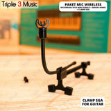 SERUNI SEM-02 Wireless Gitar Microphone AKUSTIK with recording tech RT WM2 SINGLE