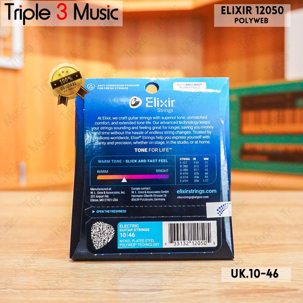 ELIXIR 12050 POLYWEB SENAR GITAR ELEKTRIK POLYWEB 10-46