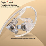 Tanchjim Bunny DMT4 Ultra Dynamic Driver Earphone In Ear Monitor With Microphone