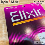 Elixir 16052 Nanoweb ORIGINAL Senar gitar Akustik 12-53 Triple3music