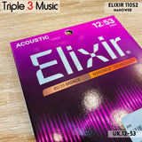 Elixir 11052 Nanoweb ORIGINAL Senar gitar Akustik 12-53 Triple3music