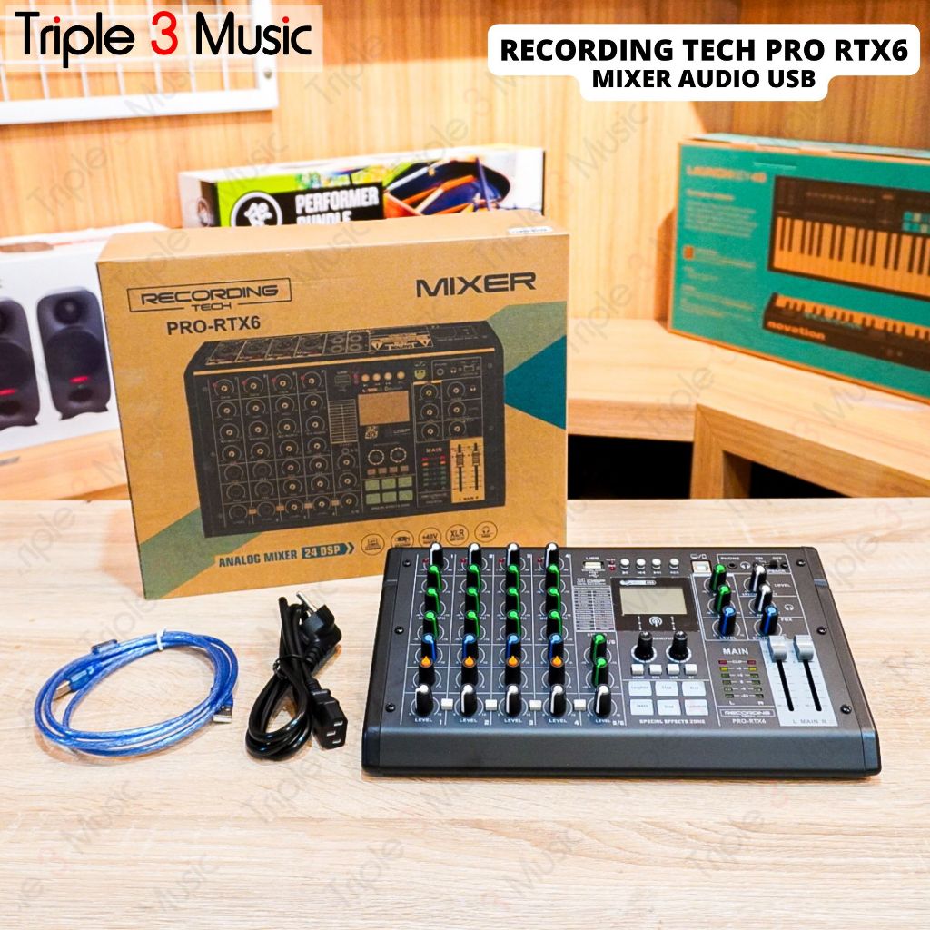 RECORDING TECH Pro RTX6 Pro rt x6 prortx6 Mixer Audio USB 6 Channel