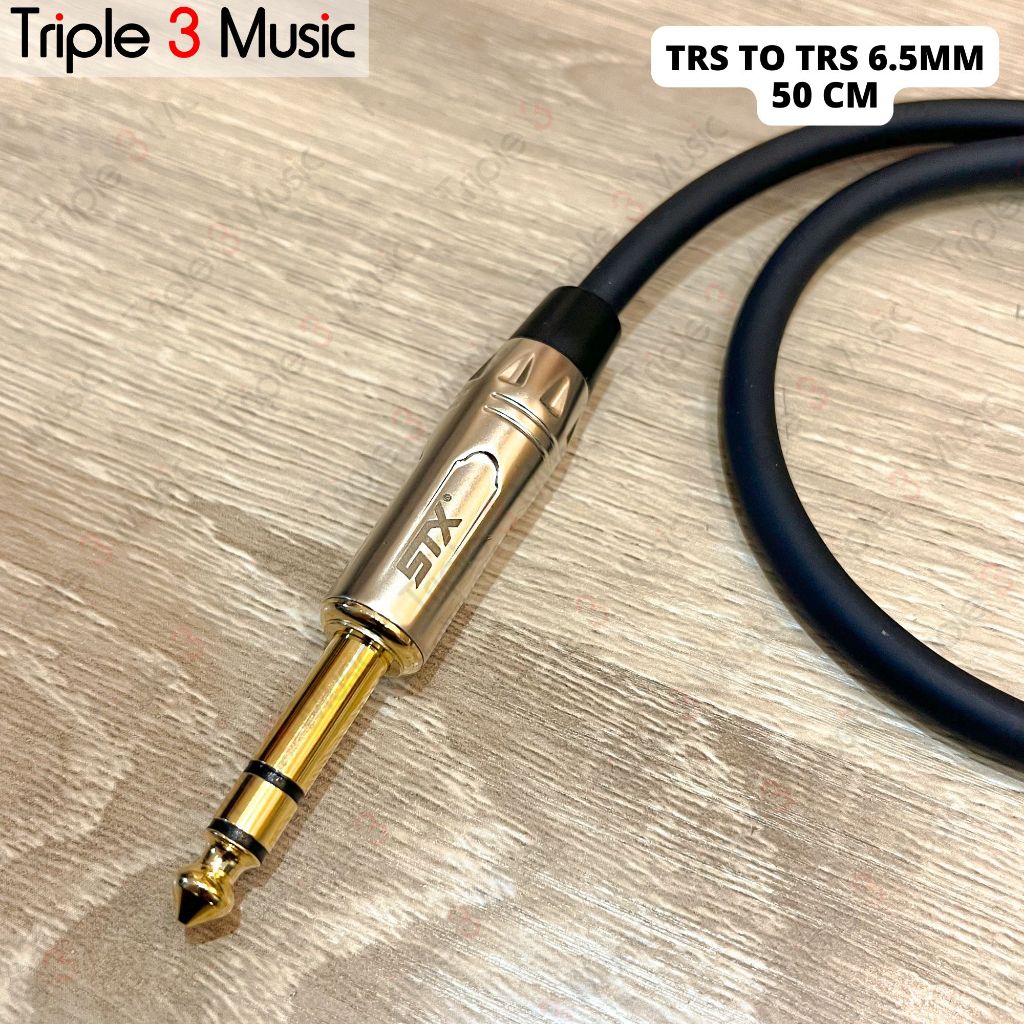 OFC kabel pendek TRS 6.5 mm To TRS 6.5mm 50cm 75cm balanced Akai