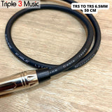 OFC kabel pendek TRS 6.5 mm To TRS 6.5mm 50cm 75cm balanced Akai