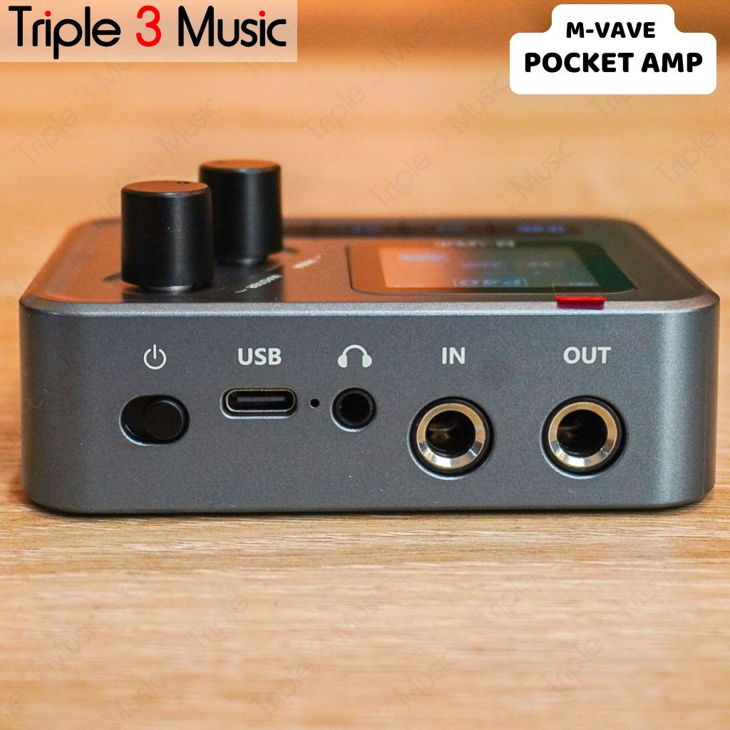 M-vave Pocket Amp Portable multi efek gitar bass