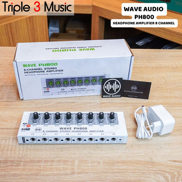 WAVE PH800 Headphones Amplifier 8 Channel alat cabang headphone 8 pcs