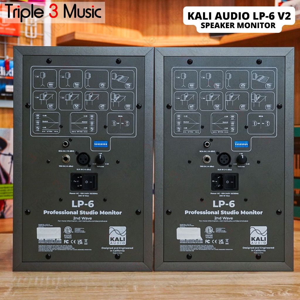 KALI AUDIO LP6 V2 (PAIR KANAN KIRI) Speaker Flat Monitor GARANSI Resmi ORIGINAL