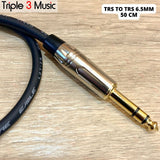 OFC kabel pendek TRS 6.5 mm To TRS 6.5mm 50cm 75cm balanced Akai