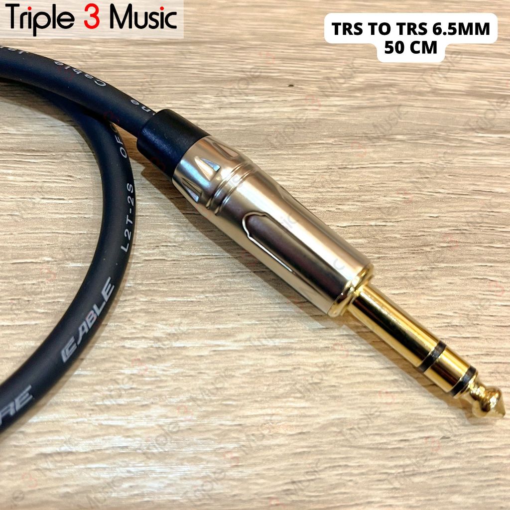 OFC kabel pendek TRS 6.5 mm To TRS 6.5mm 50cm 75cm balanced Akai
