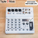 WAVE AUDIO MIX6USB LITE MIX 6 USB personal monitor mini mixer usb soundcard LIVE STREAMING