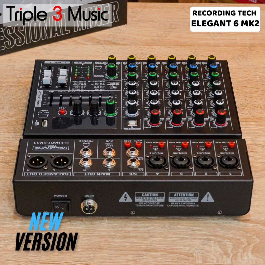 RECORDING TECH RT ELEGANT 6 Mixer Audio USB