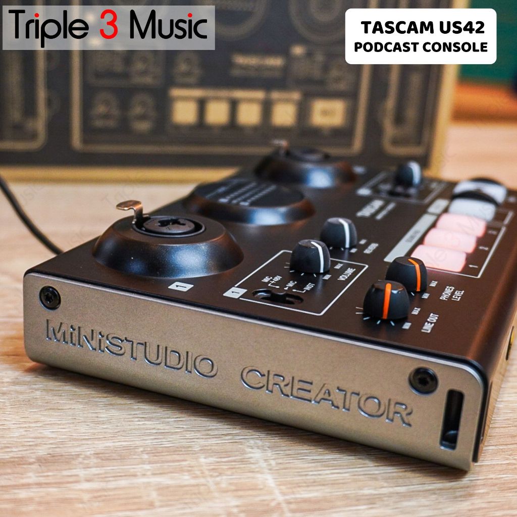 Tascam US42 US42B BLACK PODCAST CONSOLE LIVE STREAMING