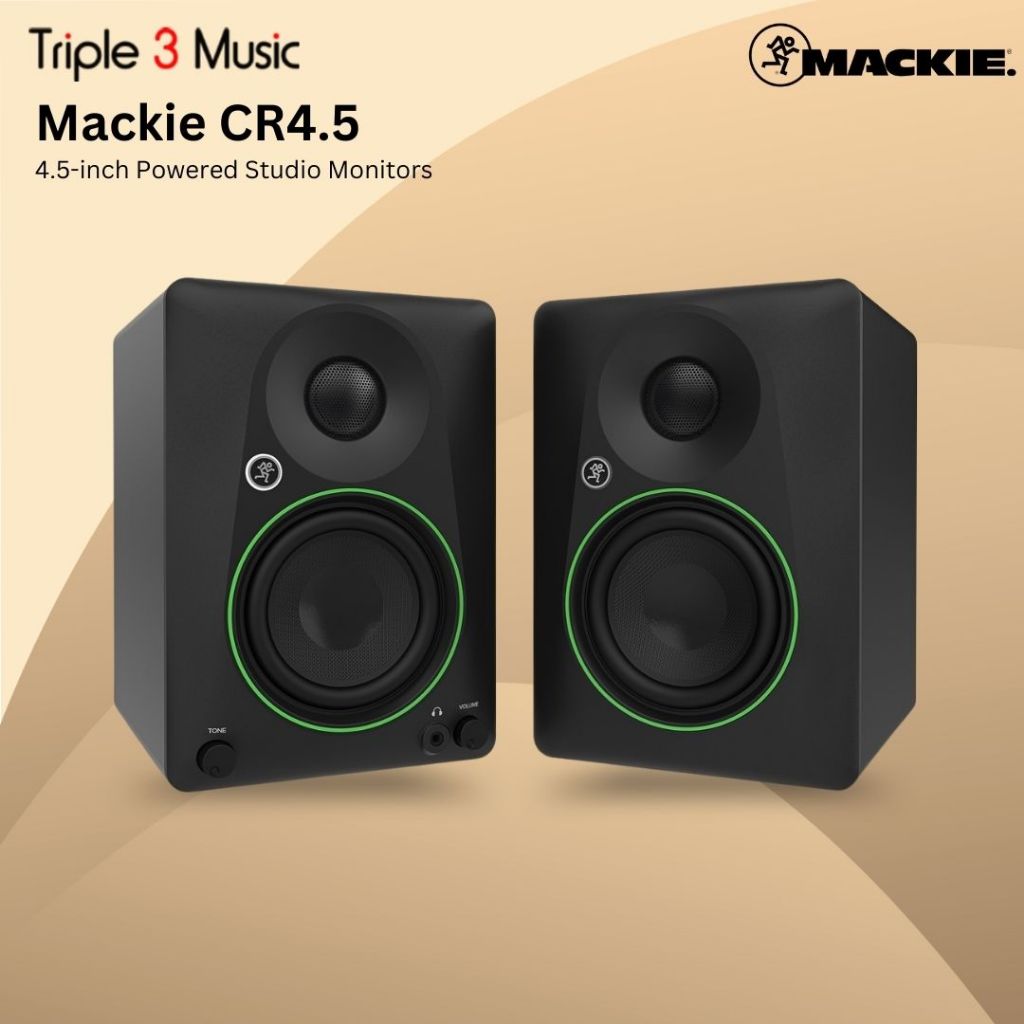 Mackie CR4.5 CR 4.5 4.5-inch Powered Studio Monitors (PAIR)