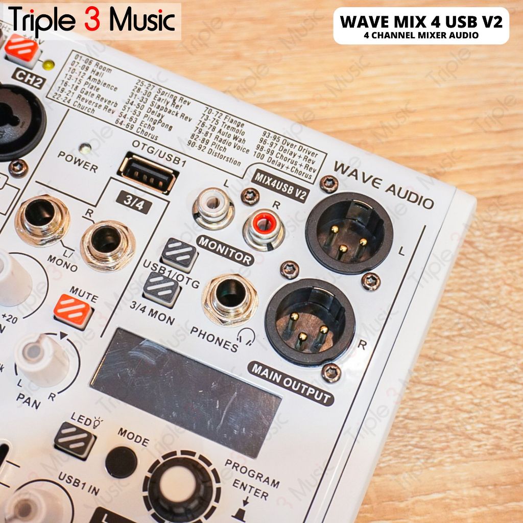 WAVE MIX4USB MIX 4 USB V2 mixer audio USB soundcard Monitor Drummer
