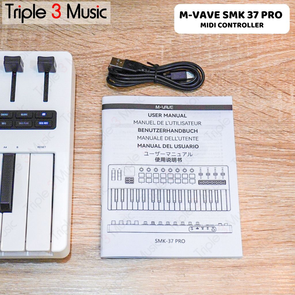M-Vave SMK 37 Pro SMK37 PRO 37 Keys Midi Keyboard USB Midi Controller