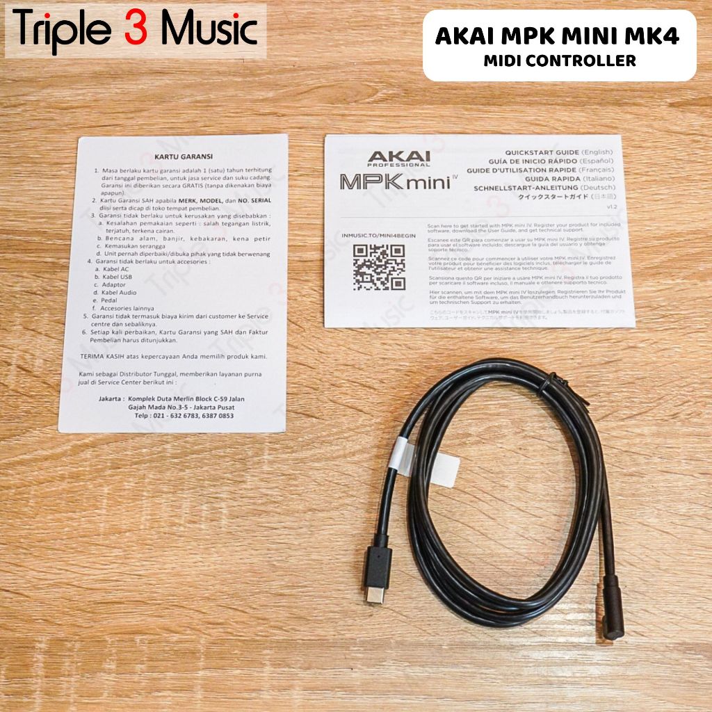 Akai MPK Mini MK4 MK IV MIDI Keyboard Controller 25 Keys MPK MINI MK4