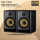 KRK ROKIT 8 G5 Studio Monitor 8-inch Powered Speaker (Pair)