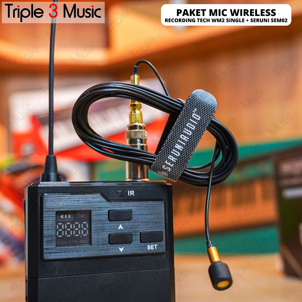 Seruni SEM-02 Wireless mic instrument with recording tech wm2 single