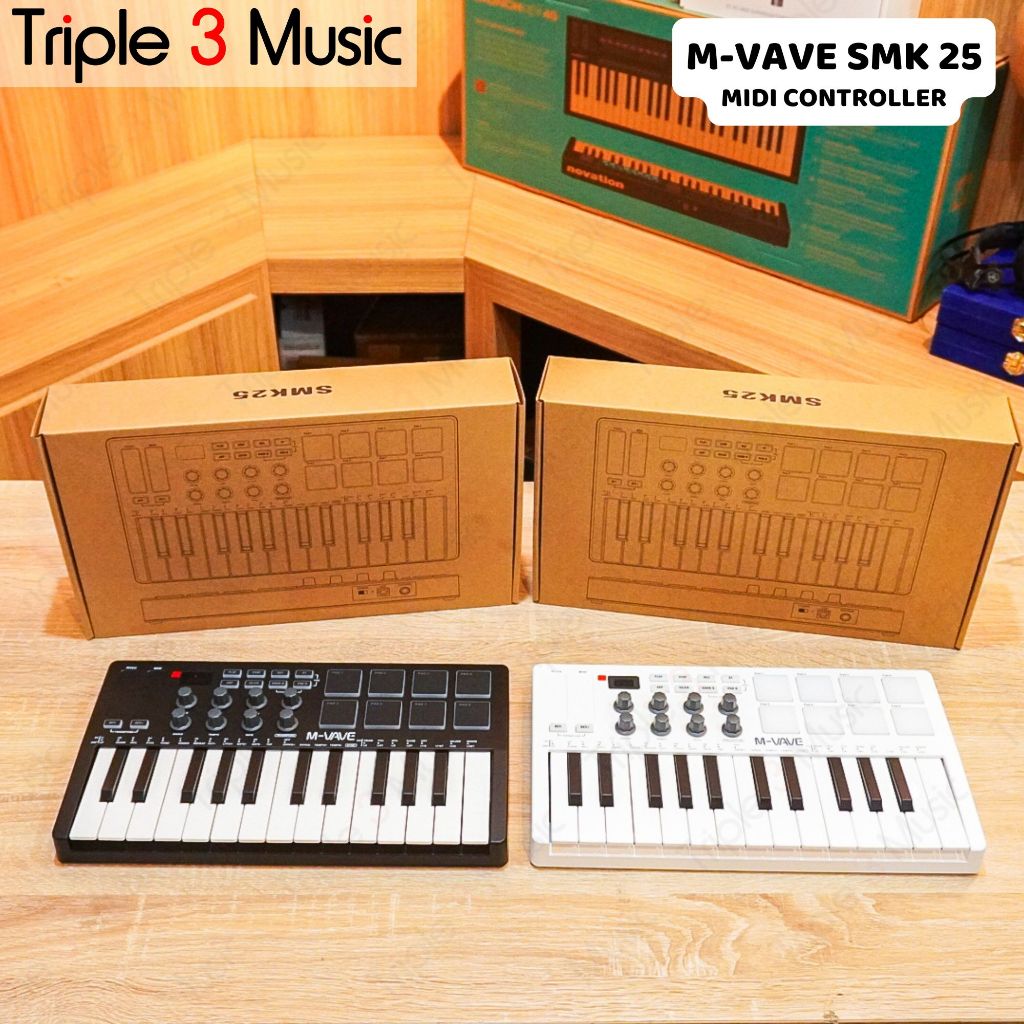 M-VAVE MVAVE SMK 25 SMK25 Midi Keyboard Controller 25 Keys