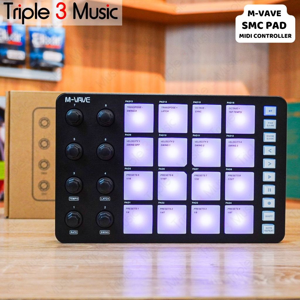M-VAVE SMC PAD midi controller 16 pad