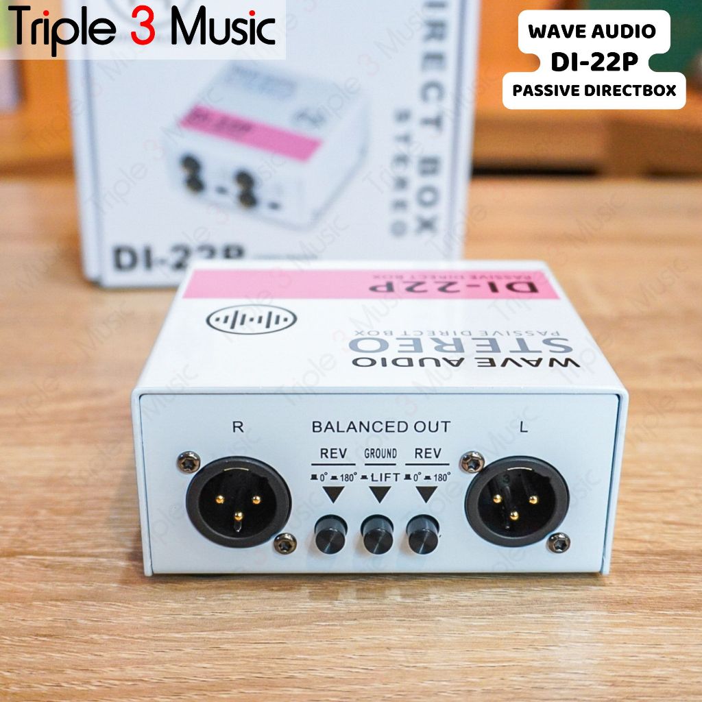 Wave Audio DI22P DI-22P DI 22P Stereo Passive Direct Box