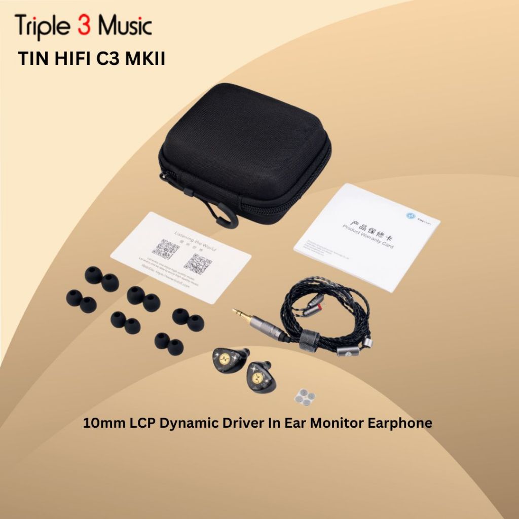 Tin HIFI C3 MKII 10mm LCP Dynamic Driver In Ear Monitor Earphone