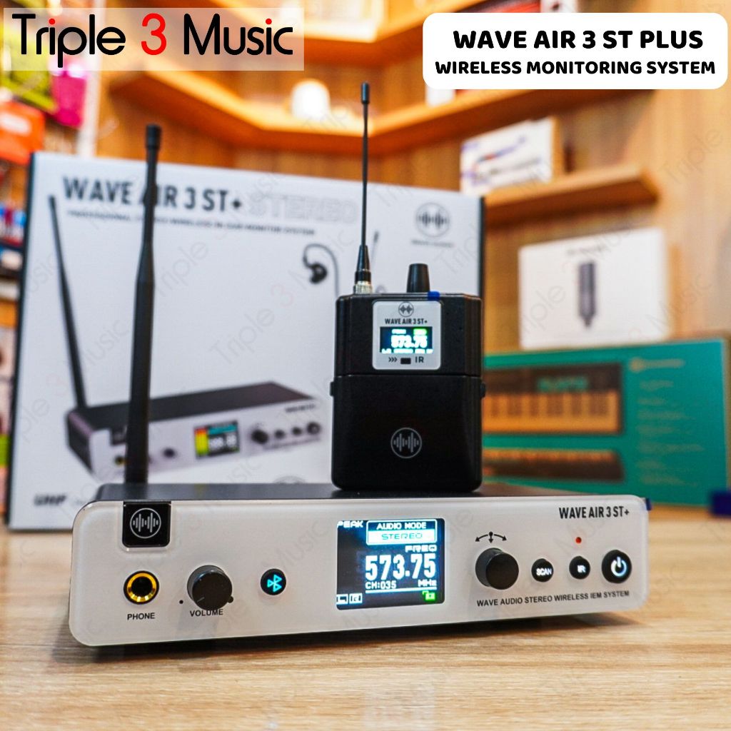 Wave Audio Monitor WAVE AIR 3 ST+ PLUS Wireless Ear Monitor STEREO - SET 1TX - 1RX